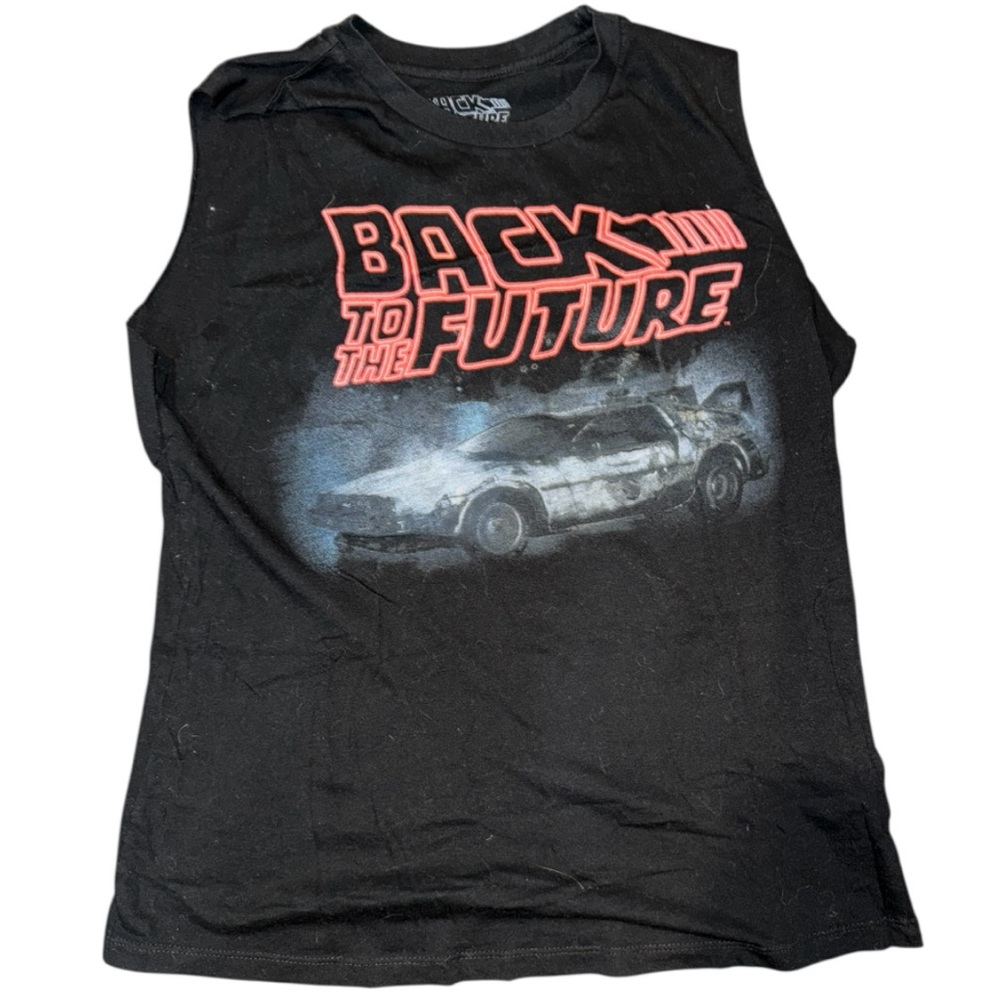 Back to the Future Black Muscle Tee - Picture 4 of 8